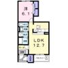 RiverSide東祥Cの間取り画像