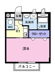 ミレニアムハイツの間取り画像