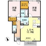 オーリー Aフラットの間取り画像