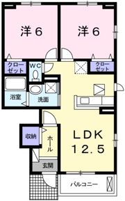 アンジュTの間取り画像
