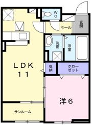 フェリア太田Aの間取り画像