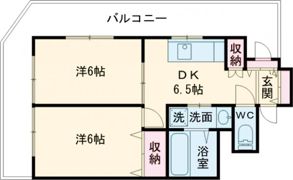 シャングリラ花京院の間取り画像