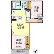 ケセラ A棟の間取り画像