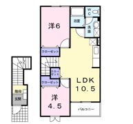 ソーレIAの間取り画像