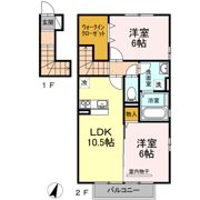 レゾナンツ B棟の間取り画像