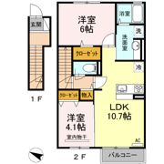 恵比寿Ⅲの間取り画像