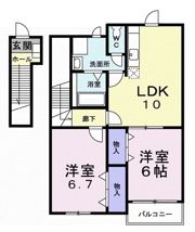サンシティ東新田Aの間取り画像
