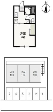 サンコーポ西古松の間取り画像