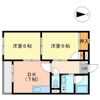 クレアンジュKATIの間取り画像