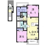 ルーストⅢの間取り画像