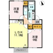 コーポKSMの間取り画像