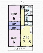 レジデンスマツバラの間取り画像