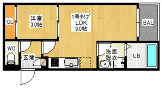 REGALEST 奥田の間取り画像