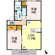 ロイヤルガーデンミルフィー E棟の間取り画像