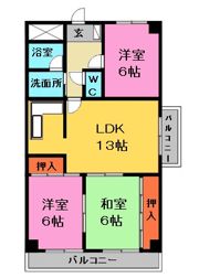 スクエア25の間取り画像