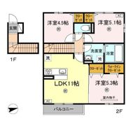 シャルム A棟の間取り画像