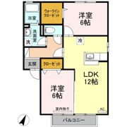 ブィラ ハッピネス B棟の間取り画像