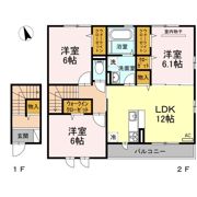 イル ヴィラージュ B棟の間取り画像