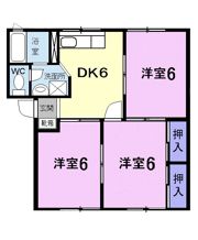 アブニール吉富 Cの間取り画像