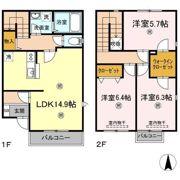 リースランド今 A棟の間取り画像