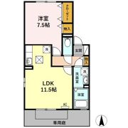 ドミール六条の間取り画像