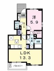 クレールⅤの間取り画像