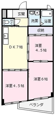 ベルメゾンの間取り画像