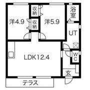 イーグルコートの間取り画像