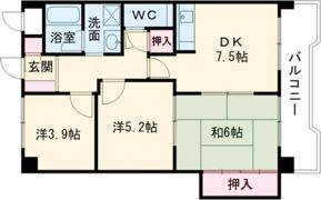 ロイヤルコーポ伊保の間取り画像