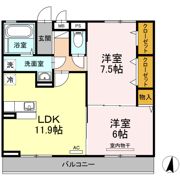 プレジール Aの間取り画像