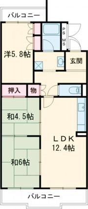 サニーハイツ嵐山の間取り画像