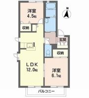 ディアス柿の木の間取り画像