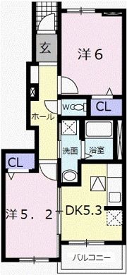 ウェントゥスⅠの間取り画像