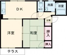 ハイツ上滝野の間取り画像