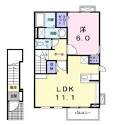 ホワイト ストーク Ⅱの間取り画像