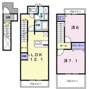 クラール ブリーゼの間取り画像