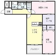 ラ・ペア幸水の間取り画像