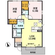 セジュール鷹匠の間取り画像