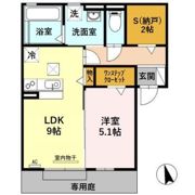 アッパルタメント ディ ソーレ Bの間取り画像