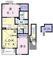 ウィステリアⅡの間取り画像