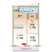メゾンカモミールTOKIの間取り画像