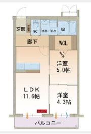 メゾンカモミールTOKIの間取り画像