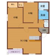ヴィラ・ウエスト 北館の間取り画像