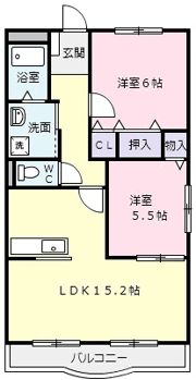 ハートフル 柚子の間取り画像