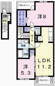 フェリア香呂Dの間取り画像