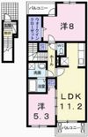 フェリア香呂Dの間取り画像