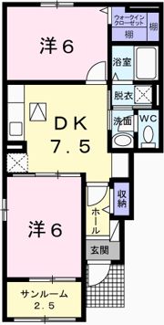 アルモニ カルムの間取り画像