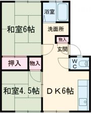 サンシティ米田Bの間取り画像