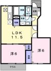 東フラワーの間取り画像
