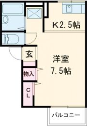 コーポ有明の間取り画像